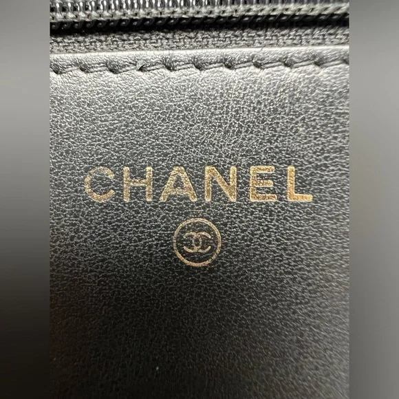 Chanel Caviar Quilted Boy Wallet On Chain WOC Black - Picture 14 of 17